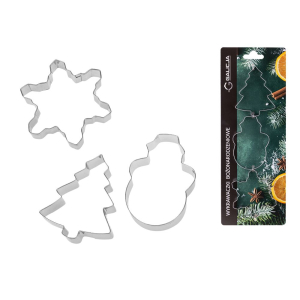 Wykrawaczki Boże Narodzenie 3 sztuki